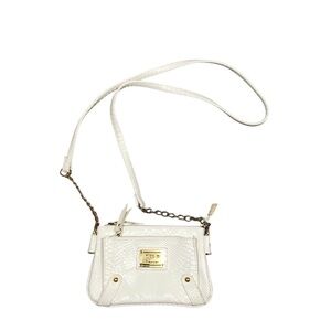 Nicole Miller cross body winter white bag